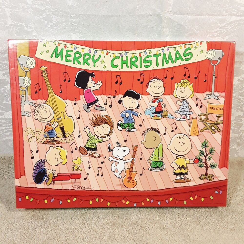 500 pc Puzzle, A Peanuts Christmas, Charlie Brown, merry music dancing, Hallmark